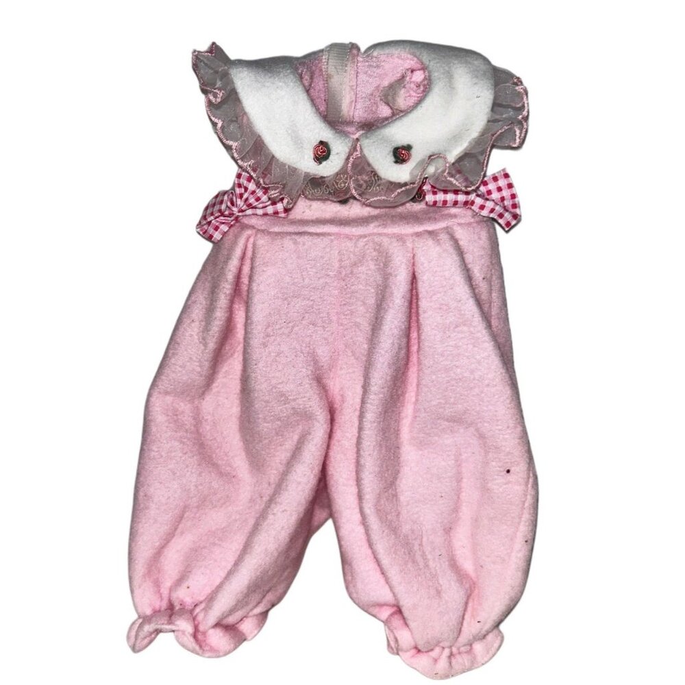 Vintage Babygirl Doll Pants Suit Romper Toy Clothes